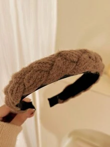 5入組女士格紋頭帶,秋冬季針織保暖包頭,時尚優雅的頭飾,適用於日常穿著、洗臉、化妝和搭配衣服 - 彩色 - 查看 8