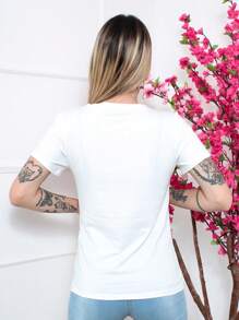 Women T-Shirts - 白色 - 查看 7