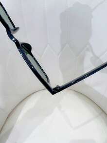 1 件装女士时尚塑料方形框架时尚眼镜男女日常户外街头摄影