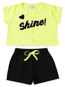 Young Girls Sets - Màu xanh chanh - Xem 1