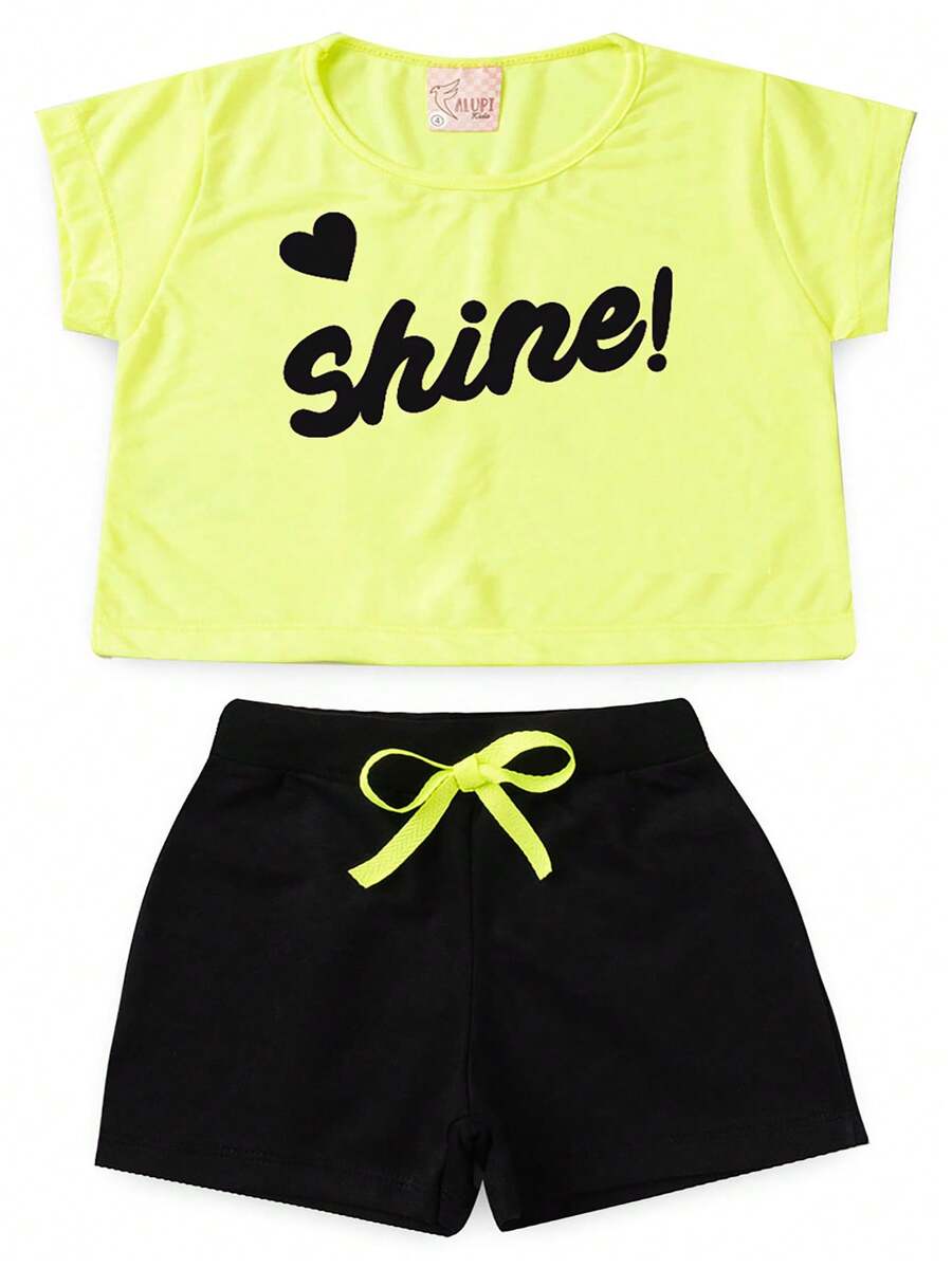 Young Girls Sets - Màu xanh chanh - Xem 1