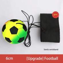1pc Soccer Style Wrist Ball - Yellow - View 1