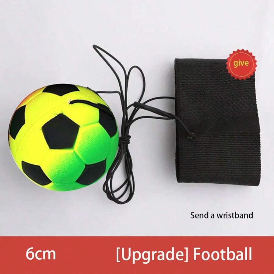 1pc Soccer Style Wrist Ball - Yellow - View 1