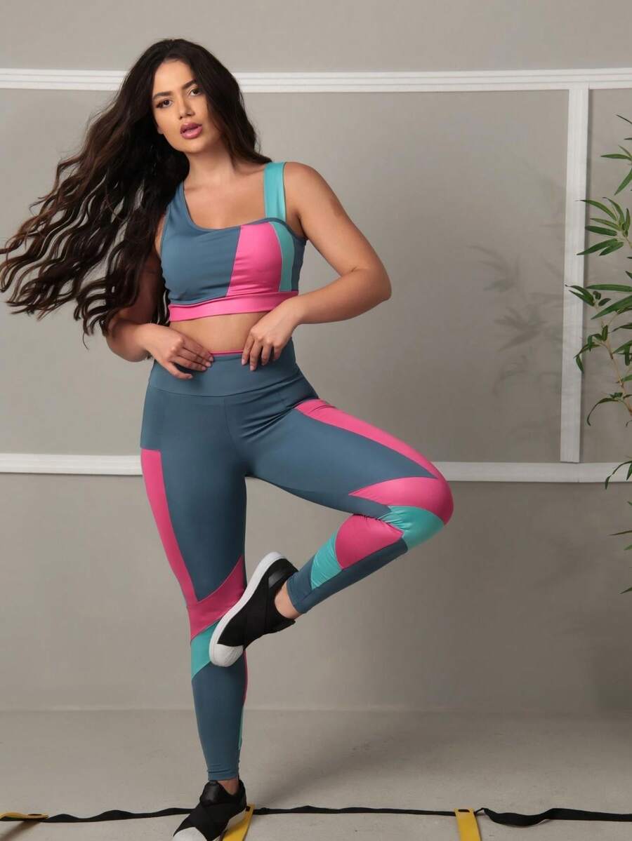 Women Sports Sets - Màu xanh lam - Xem 1