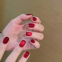 XEIJAYI 1瓶10ml 野莓水晶磁力貓眼鏡面指甲粉,變色金屬指甲藝術閃粉,適用於凝膠指甲diy家庭美甲沙龍 - 玫紅色 - 查看 3