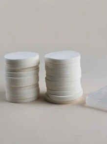 20入組化妝海綿粉撲套裝,包括氣墊粉撲,乳膠粉撲,濕/幹圓形粉撲 - 白色 - 查看 4