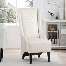 MERAX 23.03" Wide Wing Back Chair ,Side Chair For Living Room,PU Cover/Fabric Cover