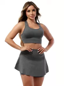 AKORIO MODAS Women Sports Sets - 灰色 - 查看 3
