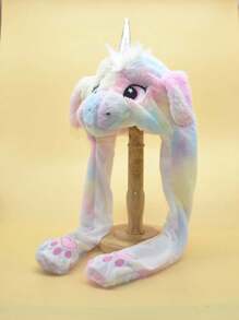 1 Stück lustiger beweglicher Luftpolster-Mütze mit Einhorn-Ohren für Wärme und Spaß am Valentinstag