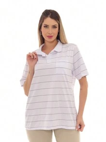 Women Blouses - 黑與白 - 查看 1