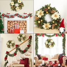 Christmas Wreaths & Garlands - Gold - View 4