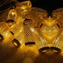 Varal de Luz Pisca Pisca Natal Musical Fio Transparente Decoração - Dourado - Visão 5
