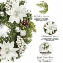 Christmas Wreaths & Garlands - Silver - View 3