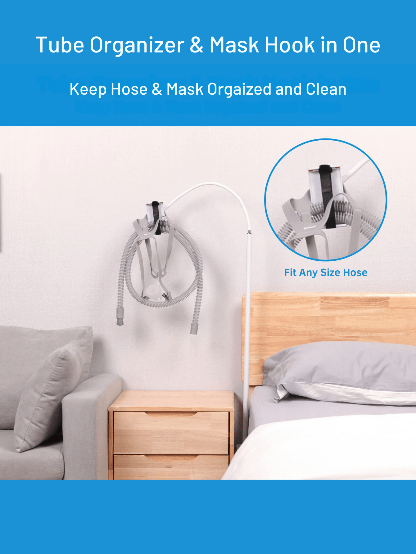 Cpap Hose Holder Cpap Hose Hook To Lift And Stabilize Cpap Tubing In