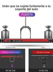 Funda Uso Rudo Para Oppo A58 Con anillo Capitan - Rojo - Ver 6