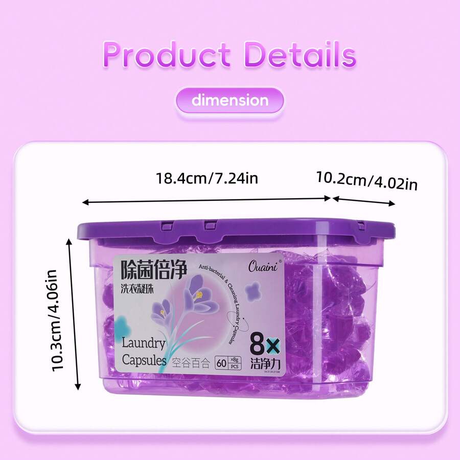 Lily Laundry Capsule Color Protection And Fiber Care, Bateria And Mite