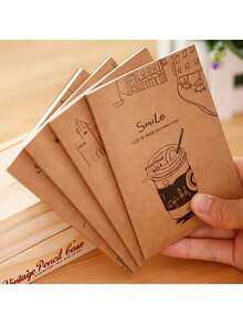 10 cái Giấy kraft Nằm ngang Quyển sổ ( 32 tờ Mỗi ) - Màu be - Xem 1