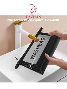 Toiletry Bag For Makeup, Front Back, Waterproof For Women CHICA - White - View 3