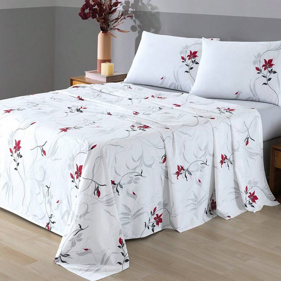 Sheet Sets with Pillowcases - 紅色 - 查看 1