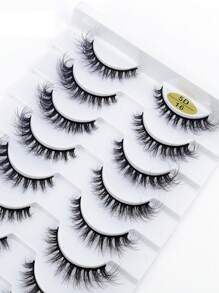 HBZGTLAD 10 Pairs 6D Faux Mink Lashes, Fluffy & Soft Handmade Thick False Eyelashes Strip Lashes,Lashes,Eyelashes,Fake Lashes