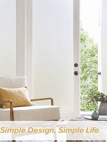 1 捲窗戶隱私膜,磨砂玻璃窗膜,可拆卸不透明防曬玻璃覆蓋非黏合劑靜電吸附乙烯基貼花,適用於浴室,霧面純 - 彩色 - 查看 7