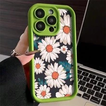 1入厚TPU柔軟手機殼，帶準確相機孔，防摔，防指紋，適用於iPhone 7/8/11/12/13/14/15/X/Xr/Xs/Pius/Pro/Pro Max/Se2，咖啡色配有仙人掌圖案 - 咖啡色[0] - 查看 4