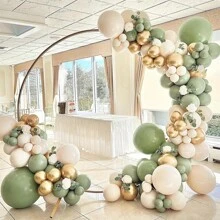 15/45/100PCS 5/10/12inch Sand White Balloons Latex Balloons Helium Balloons For Birthday Graduation Shower Wedding Holiday Party Decoration, White Ribbon,