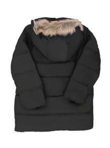 Chamarra Larga Niño Juvenil - Negro - Ver 3