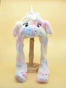 1 Stück lustiger beweglicher Luftpolster-Mütze mit Einhorn-Ohren für Wärme und Spaß am Valentinstag