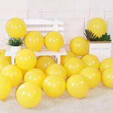 15/45/100PCS 5/10/12inch Yellow Balloons Latex Balloons Helium Balloons For Birthday Graduation Shower Wedding Holiday Party Decoration, Yellow Ribbon, Back To School Valentine Day - Yellow - View 5
