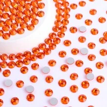 1440 Piezas De Vidrio Naranja Plano De Diamante De Imitación Con Espalda Plana Para Hacer Ropa Y Joyas De Bricolaje - Naranja - Ver 1