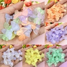 20入組23.7*34mm美人魚蝴蝶結珠子diy手機殼亞克力鑰匙扣頭繩材料diy配件 - 20顆/23.7*34mm - 查看 1