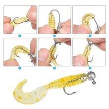 50入組鉛擬餌頭針高碳鋼軟餌魚鉤1g-20g帶勾箱釣魚針 - 銀色 - 查看 7