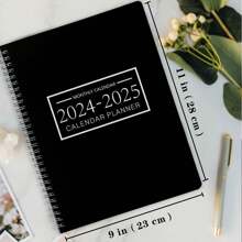 BUBU 2026 Monthly Planner/Calendar - Monthly And Weekly Planner From Jan 2026 - Dec 2026,Spiral Planner Notebook With To Do List Tasks,Goals,Notes,Back To School Supplies - Black and White - View 2