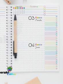 Agenda 2024 Dos Días Con Pasta Dura Mod. Vistozo 03 - Multicolor - Ver 7