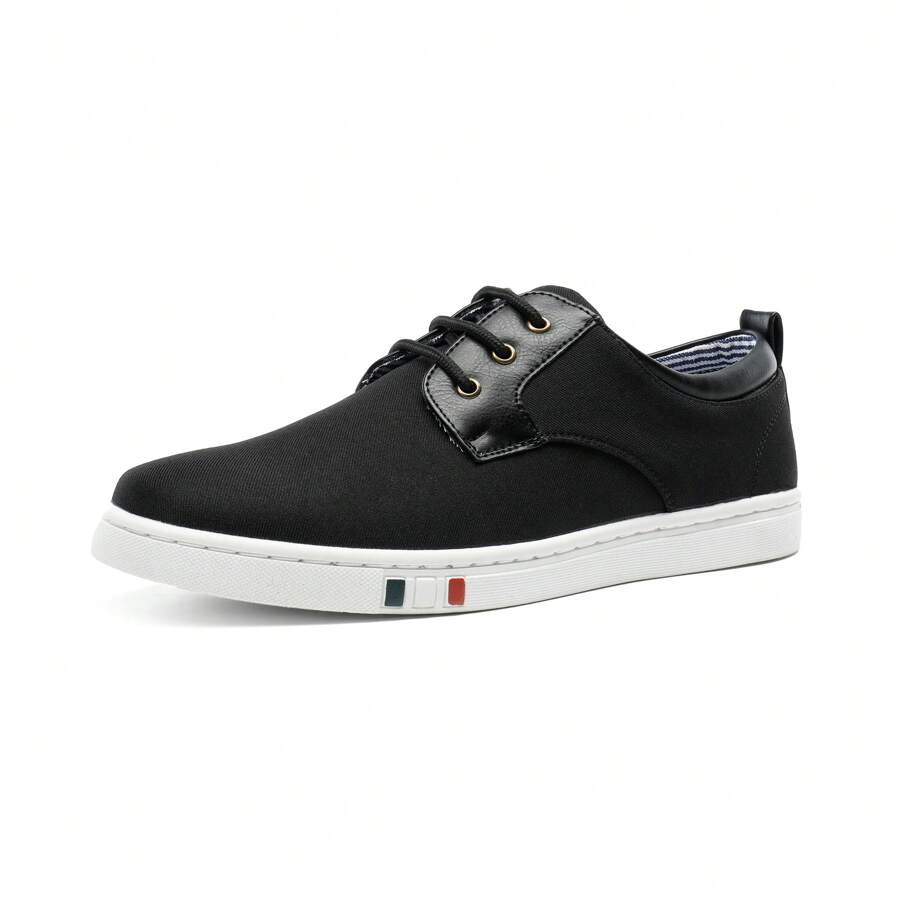 Men's Sneakers Fashion Casual Shoes Dress Sneakers Oxford Shoes - 黑與白 - 查看 1
