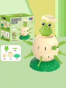 Mini Frog Pirate Barrel Frog Jumping Barrel Decompression Interactive Leisure Toy Board Game Competitive Game - Multicolor - View 5