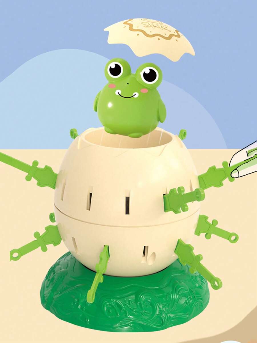Mini Frog Pirate Barrel Frog Jumping Barrel Decompression Interactive Leisure Toy Board Game Competitive Game