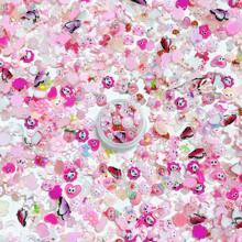 1box Random Mix Pink Nail Art Accessories For Diy - Multicolor - View 1