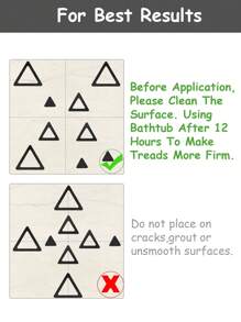 30pcs Tam giác Hình dạng Trong nhà Sàn nhà Chống trượt Tấm lót - màu đen - Xem 5