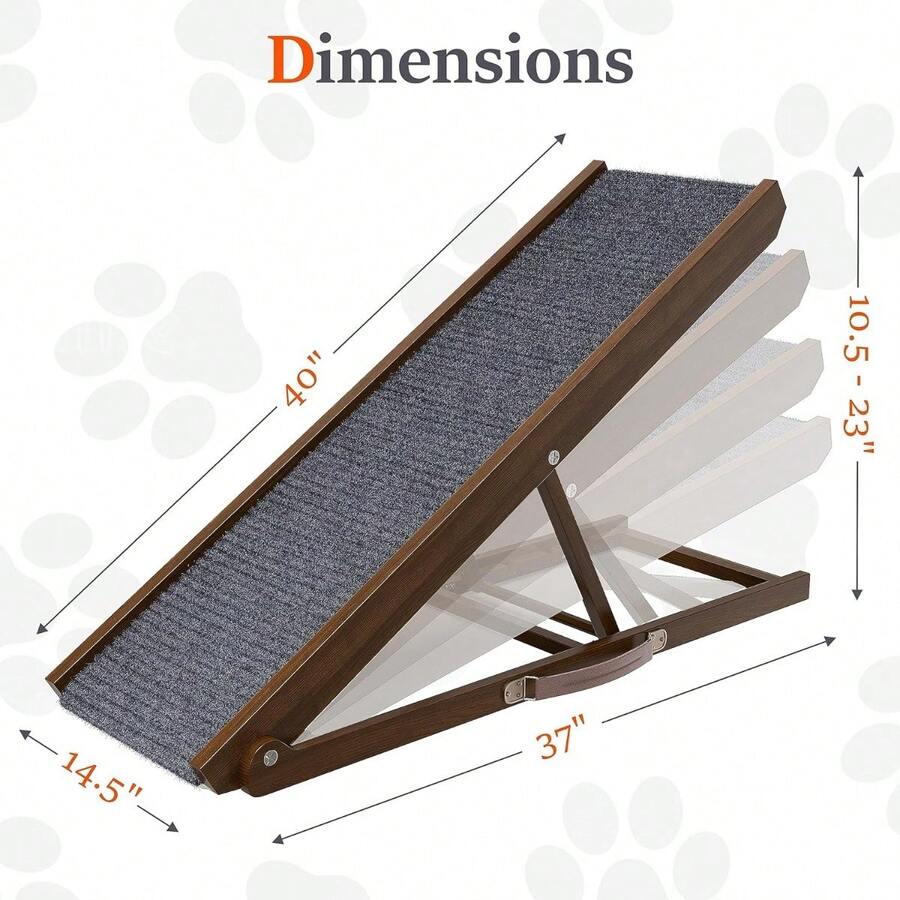 Dog Ramp for Bed Small Dog to Large Dog Portable Ramp for Dogs