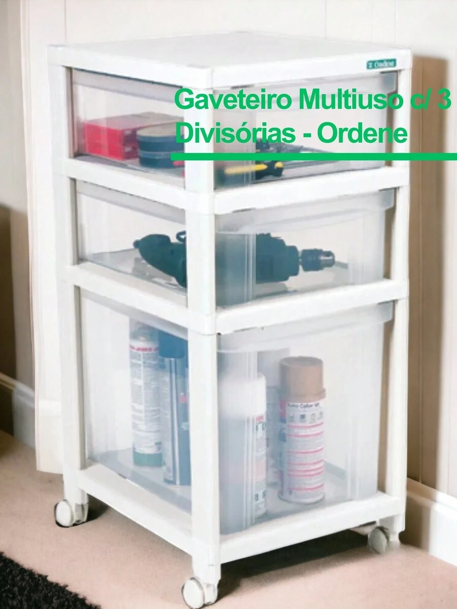 Storage Drawers - White - View 1