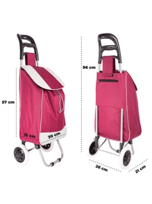 Storage Island & Carts - Burgundy - View 5