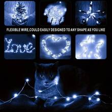 1/8/15/30pcs luminescent copper wire light string lr44 battery box beautiful dream light string gift box decorative light - Multicolor - View 7