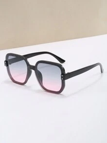 1pc Round Face Eyeglasses Square Frame For Women New Style - Multicolor - View 2
