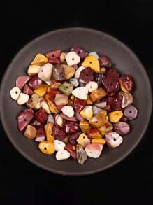 Natural Asymmetrical Green Fluorite & Purple Crystal Gems Beads For Jewelry Making Diy Bracelet Necklace Accessories - Multicolor - View 9