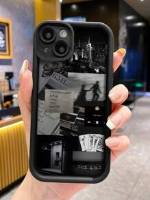 Apple New Deluxe Soft-To-Touch Grooved Anti-Fall Phone Case Compatible With IPhone - Multicolor - View 3