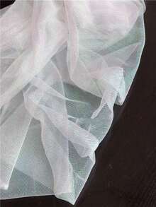 1片漸變雙色網眼布,雷射紋理透視布長裙披肩創意手工布 - 彩色 - 查看 5