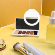 USB Charge LED Selfie Ring Light Supplementary Lighting NightDarkness Selfie Enhancing For Phone Photography - Black - View 5