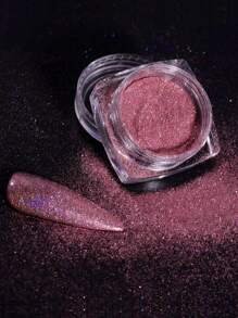 12 Colores De Polvo De Uñas Con Efecto Espejo, Holográfico Y Láser Para Decoración De Uñas Brillantes Y Coloridas - Rojo - Ver 2